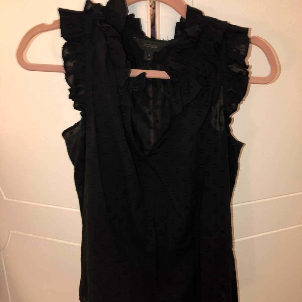 Jcrew ruffle tank top